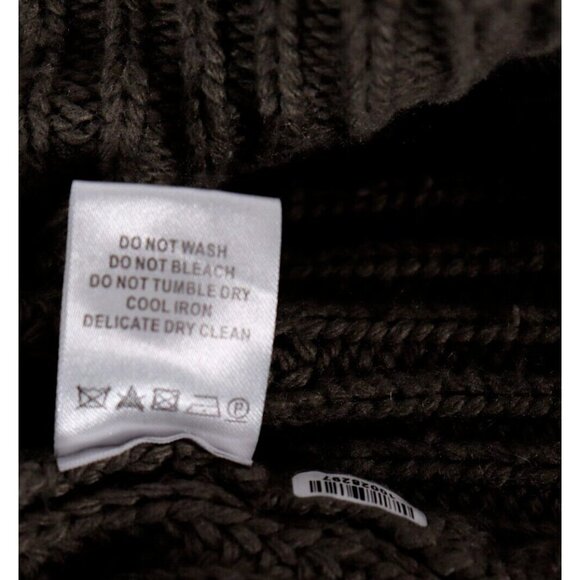 Goat Library Women’s Size US8 Medium Green Mock Neck Jumper Sweater Knit Shirt - Picture 6 of 7